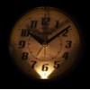 RHYTHM 8RA646SR19 Table Clock, Silver, 4.8 x 7.3 x 4.1