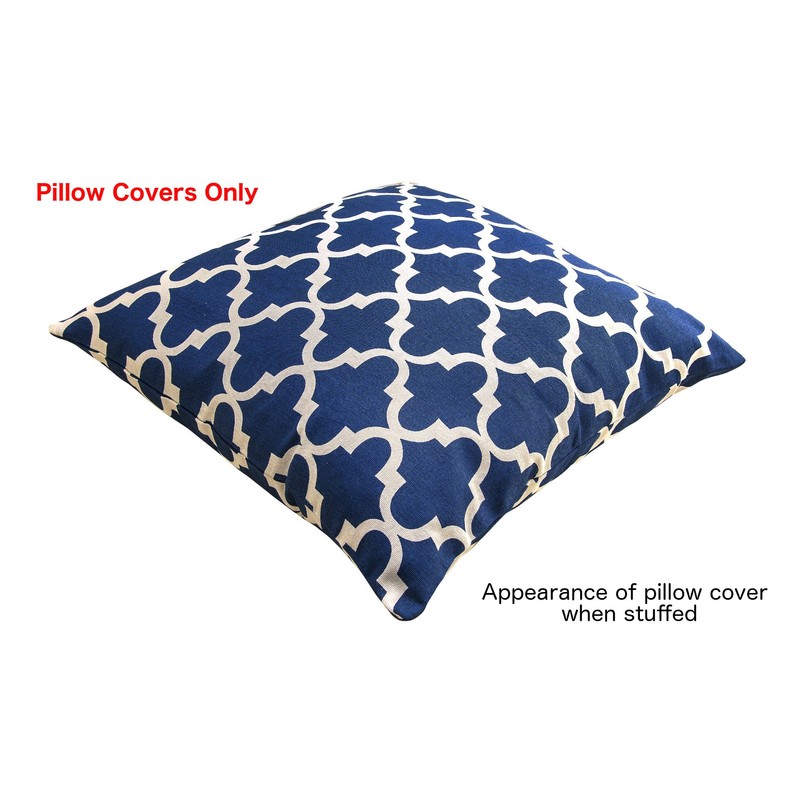 TreeWool Trellis Accent Set of 2 Cotton Canvas Cushion Covers