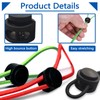 Huakaile 30 Pieces 5 Colors Sock Clips for Laundry Washing