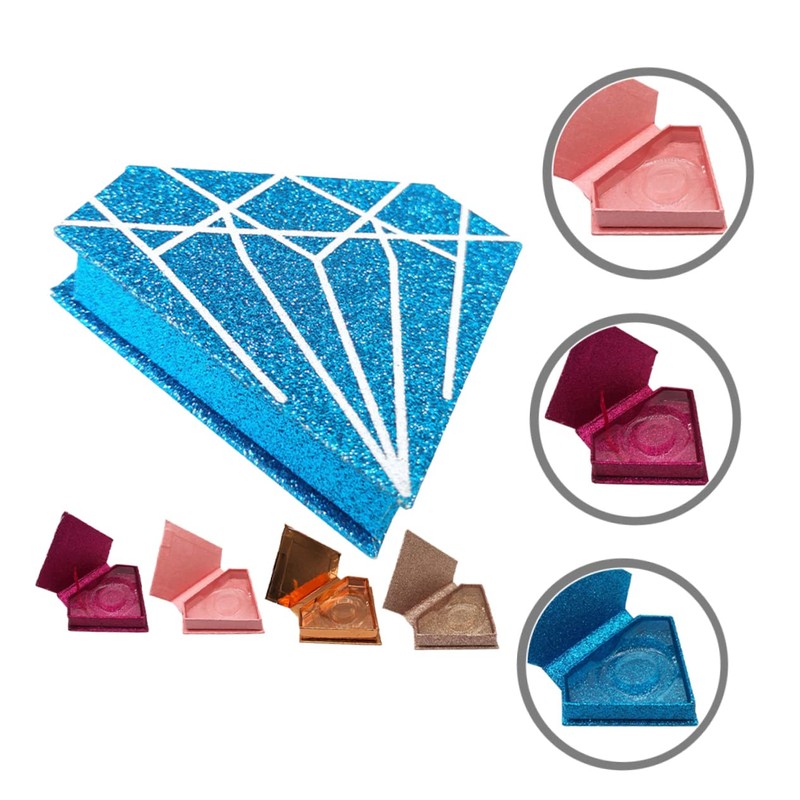 Baluue 5pcs Portable Magnetic False Eyelash Storage Box Reusable Eyelash