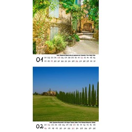 Travel Magic Mediterranean Calendar for 2025 Format 10 cm x 10 cm Mediterranean City and Country Gift Set Contents: 1 x Calendar, 1 x Christmas Pendant, 1 x Greeting Tag (Total 3 Pieces)