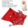 Dog Clothes Chinese Style Cheongsam Satin Pet Dog Tang Suit
