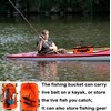 Fishing Bucket,Foldable Fish Bucket, Multi-Functional EVA Fishing Bag for Outdoor,