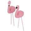 4 Piece Flamingo Garden Statue Pink Flamingo Yard Decorations for
