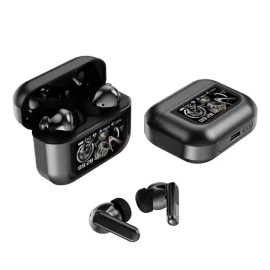 P3C Pro ANC TWS Earbuds with LCD Air Touch Screen Digital Display for 5.4 IPX5 Waterproof Real-Time US Ready Stocks Free Tariffscolor: Metal Gray, model number: X30