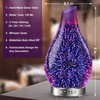 MAXWINER Essential Oil Diffusers Ultrasonic 3D Glass Aromatherapy Diffuser, Auto