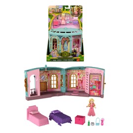 Mattel Universal Pictures Wicked JHC00 Hot Loved Room Playset with Small Doll and 3 Play Areas and 9 Accessories