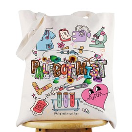 G2TUP Phlebotomist Canvas Tote Bag Phlebotomist Gift Phlebotomy Technician Shoulder Bag Phlebotomy Graduation Merch (Phlebotomist TG)