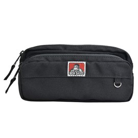 Ben Davis Pen Case, Large Capacity, Pencil Case, Men's, Boys, Pen Pouch, Stylish, Women's Cosmetic Pouch, Black