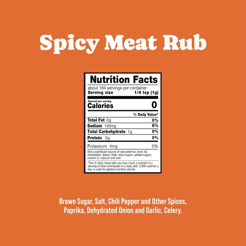 Rufus Teague Spicy Meat Rub, 2 Pack, Premium Barbecue Seasoning