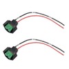 YUNPICAR H8 H11 H16 Dual Waterproof Female Connector Coupler Valve,