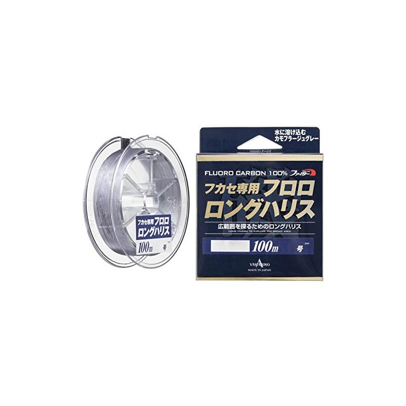 ヤマトヨテグス(YAMATOYO) ライン ﾌｶｾ専用ﾌﾛﾛﾛﾝｸﾞﾊﾘｽ ｶﾓﾌﾗｰｼﾞｭｸﾞﾚｰ 100m 1.2号