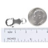 uGems Sterling Silver Lobster Clasp Very Large 8x16mm (1)