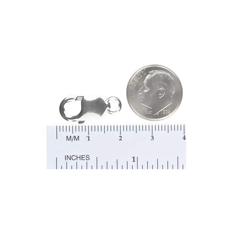 uGems Sterling Silver Lobster Clasp Very Large 8x16mm (1)