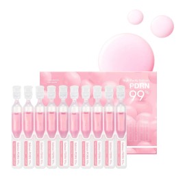 medicube Salmon DNA PDRN Pink One Day Serum | 99% Salmon DNA PDRN Intensive Ampoule, Collagen, Glutathionenet weight: 15 ml, color: Red