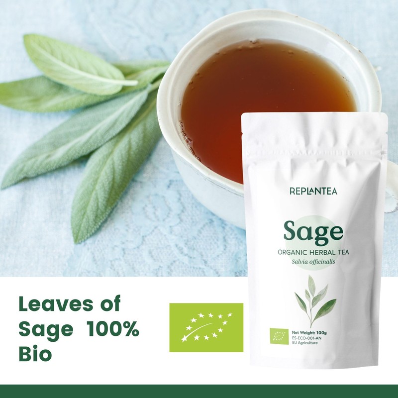 Sage Tea Loose Organic 100g (50 Cups) | Organic Sage