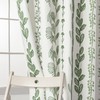 Sage Green Boho Shower Curtain,Modern White Light Green Neutral Farmhouse