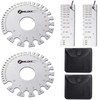 ZeeDix 4 Pcs Stainless Steel Metal Sheets Welding Thickness Gauge-