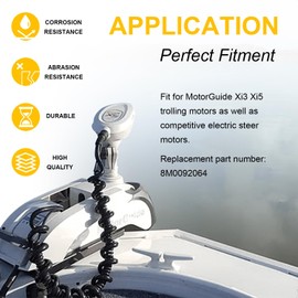 8M0092064 Xi Series Quick-Release Mounting Bracket Kit Aluminum for MotorGuide Xi3 Xi5 Trolling Motors (Black)