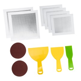 Operitacx 1 Satz Wandverkleidungsmaterialpaket Flecken Wandreparatur-patch-kit Wand Reparatur Patch Reparaturflicken Für Trockenbaulöcher Loch Trockenbau-patch Silver Verzinktes Stahlblech