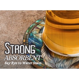 Australian Shepherd Gifts for Women, Aussie Gifts, 6 PCS Ceramic Coasters, Absorbent with Cork Base, Home Decor for Family, Housewarming, Thanksgiving, Birthday, Christmas