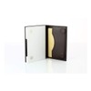 Ögon CL-Darkbrown Card Holder Cascade Wallet Aluminium and Italian Leather
