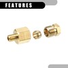 Partuto 1 Pc M6x0.75 Universal Brass Fitting Compression - Car