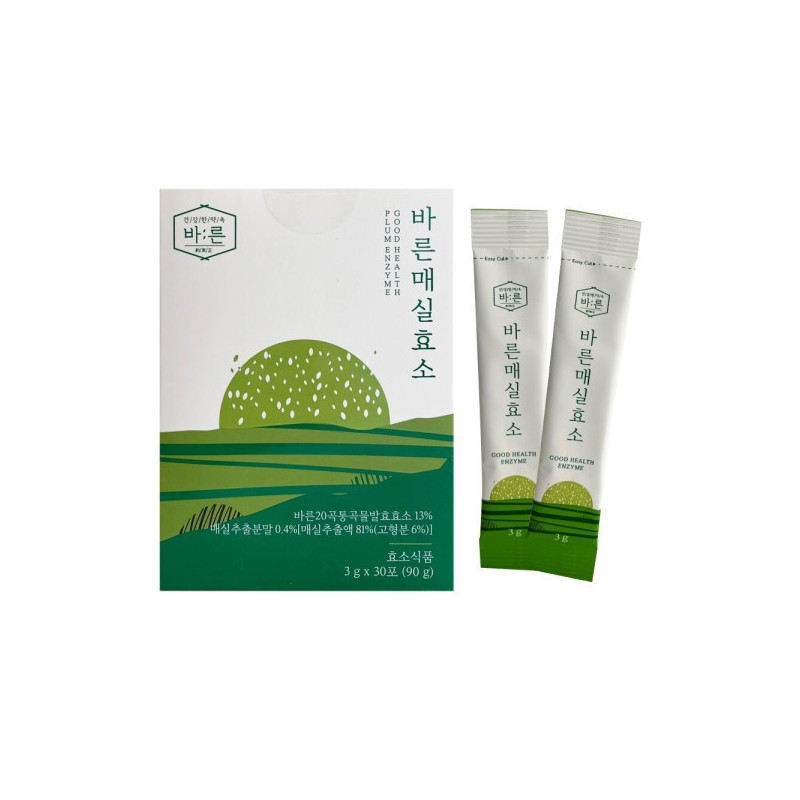 Bareun 바른 매실 효소 3g x 30포 / 써클 Right