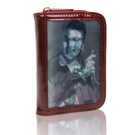 Redfox Women's Elvis Celebrity 3D Effect Design Purse Wallet/Ladies Bifold Style Card Holder Small Size 15x10.5x3.5 cm