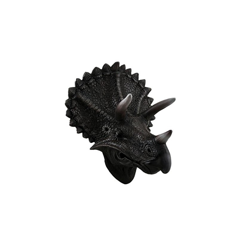 Zeckos Triceratops Trophy Wall Mounted Dinosaur Head Sculpture