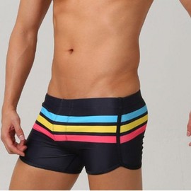 Men's Color Line Swim Trunks Black/M