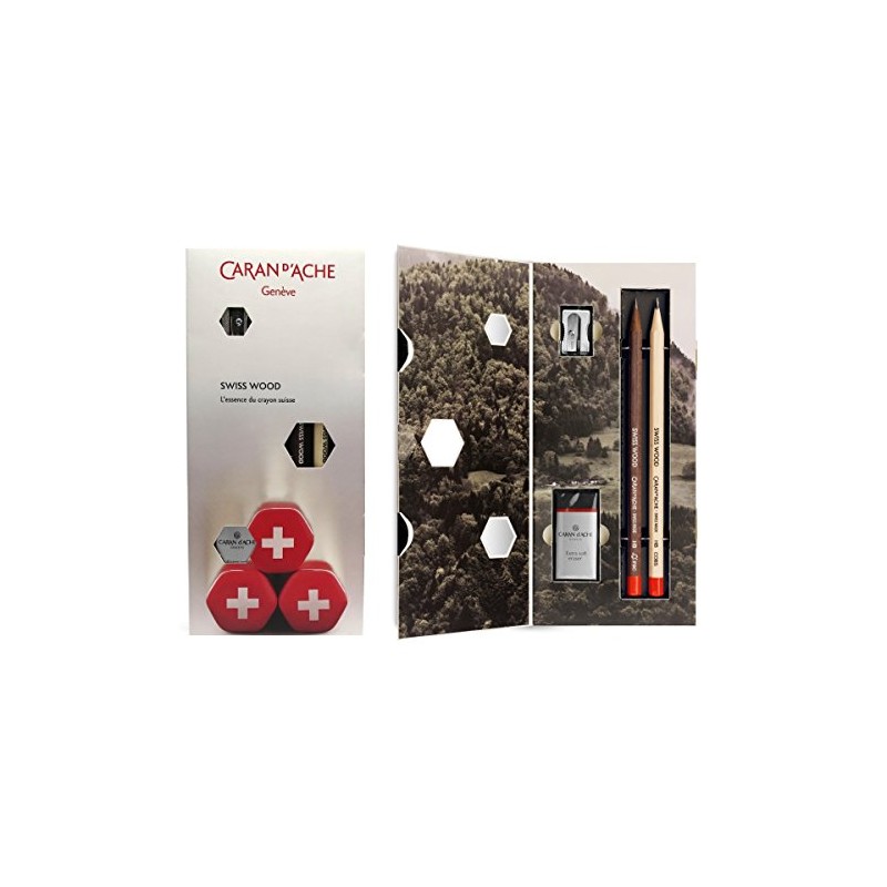 Swiss Wood Caran Dache Pencil Gift Set (HB Graphite Pencils,