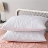 4 Pack Premium Hotel Pillows – Quilted Cover & Soft