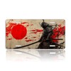 Japanese Samurai Front License Plate for Women Anime Graffiti Car