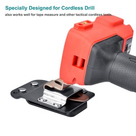 Cordless Drill Belt Clip Holder, Impact Drill Holder Clip on 2" Tool Belt, Tactical Impact Holster for Drills Impacts Driver & Nailers