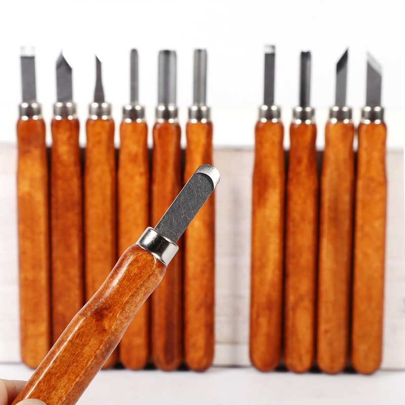 11Pcs/Set Carving Tools Multifunction Wood Knife DIY Craft Art Hand
