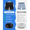 MaaMgic Mens Swim Trunks 9'' Compression Liner 2 in 1