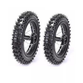 Unbranded 14" 12" Wheel 60/100-14 + 80/100-12 Tire Rim PIT Bike Apollo CRF50 110cc 125cc