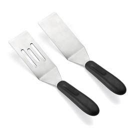 Yamobi Pack of 2 Mini Serving Spatulas, Spatula with Stainless Steel Edge Cutter for Dessert and Cooking Use, Durable and Easy to Clean