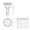 Ganter Standard Elements. High Knurled Thumb Screws DIN 464 Anchors