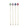 Blush True Fabrication Crystal Stir Sticks, Multicolor