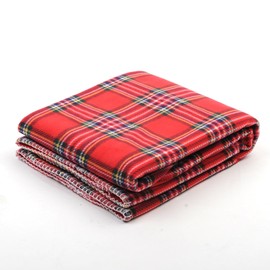 Filersong Checkered Throw Large 2 Piece Fleece Blanket Nordic Thick Small Red Half Blanket Throw Blanket