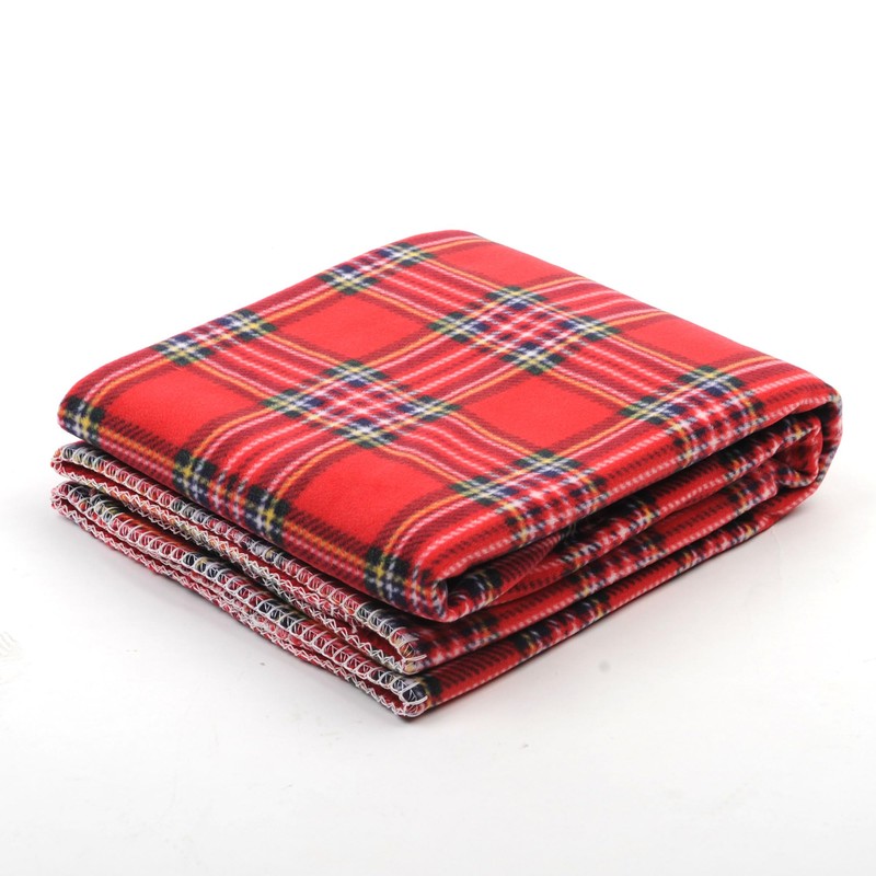 Filersong Checkered Throw Large 2 Piece Fleece Blanket Nordic Thick