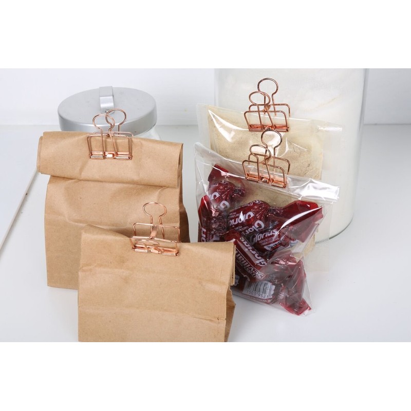 Kikkerland Wire Clips, Copper, Set of 6 (OR73-CO)