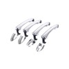 HUYILUN0104 1 LOT Chrome 4 Door Exterior Handle Outer Door