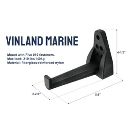 Vinland Marine Nylon Black Folding Mast Step 310 lbs. Max Capacity, Sailboat mast Steps, Sailing, Rigging, Folding Truck Step, Boat Step, Multi-Purpose Step and Grab Handle