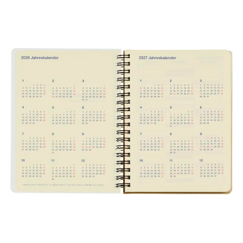 [Delphonics Notebook 2026 Version/Starts October 2025] Rollbahn Diary L Schedule