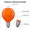 Cbebew Orange G40 Replacement Bulbs, 25 Pack Halloween G40 Globe