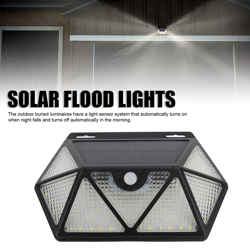 Solar Flood Lights Waterproof High Brightness Seven Sides Motion Sensor