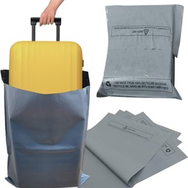 Capra Falconeri 24 x 36 Inch (5) Large Postage Bags Large Mailing Bags for Posting Clothes - Large Parcel Packaging Mail Bags, Shipping Postal Delivery Packaging Bags - 5 Big Grey Mailing Bags